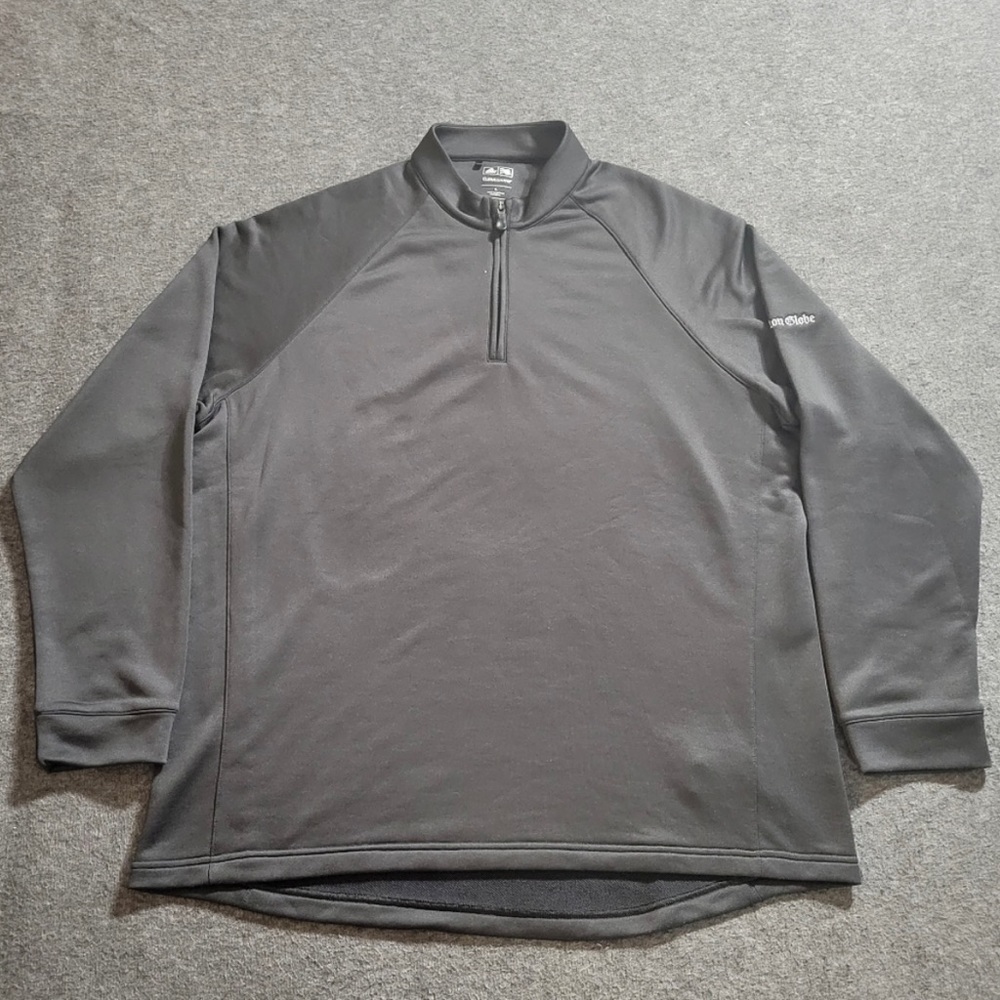Adidas Golf Sweater Mens L Quarter Zip Pullover grey